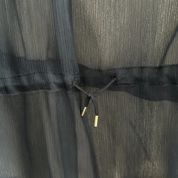 New SeeByChloe Blue Night Georgette Blouse - Picture 3 of 11